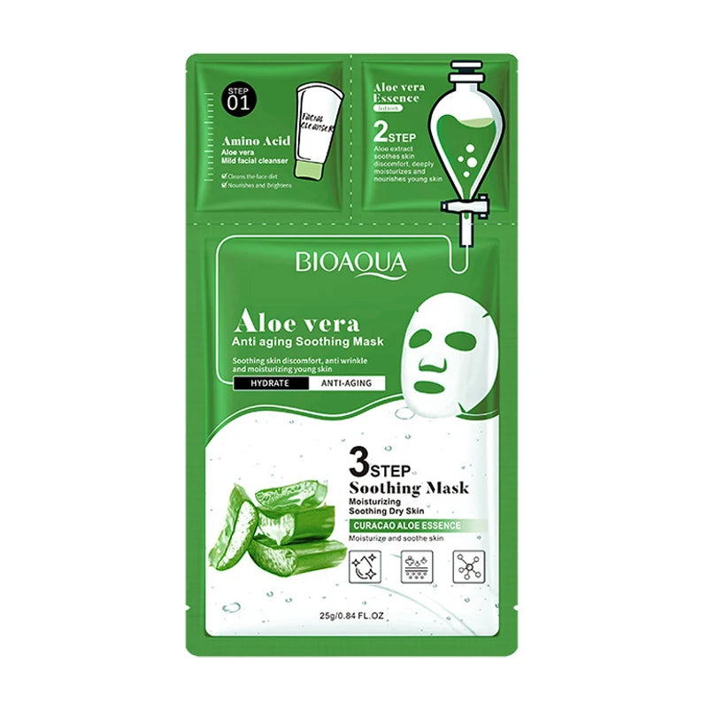 10pcs BIOAQUA Hyaluronic Acid Collagen Face Mask Sets Moisturizing Anti Wrinkle Whitening Facial Masks Skin Care Products-Health Wisdom™