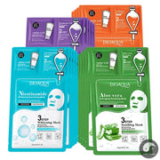 10pcs BIOAQUA Hyaluronic Acid Collagen Face Mask Sets Moisturizing Anti Wrinkle Whitening Facial Masks Skin Care Products-Health Wisdom™