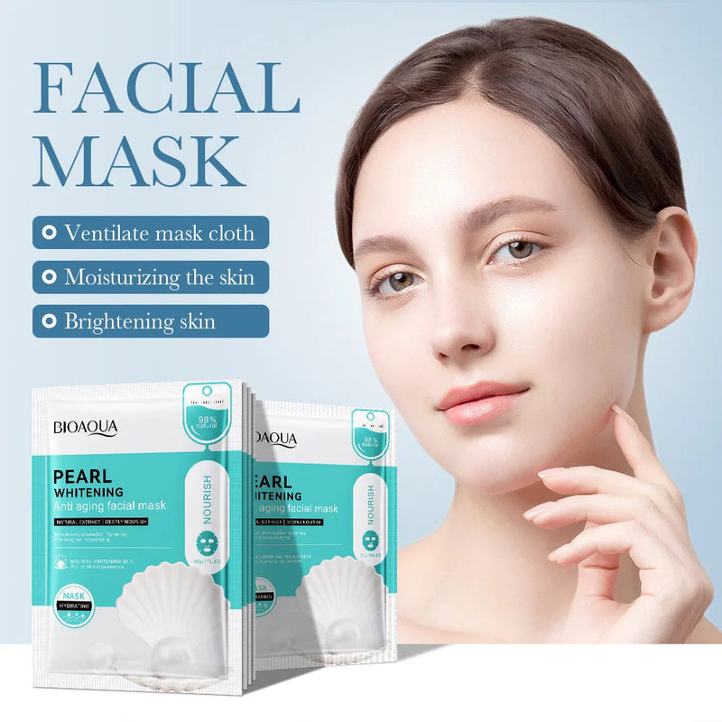 10pcs BIOAQUA Hyaluronic Acid Face Mask skincare Moisturizing Anti-aging Anti Wrinkle Whitening Facial Masks for Face Skin Care-Health Wisdom™
