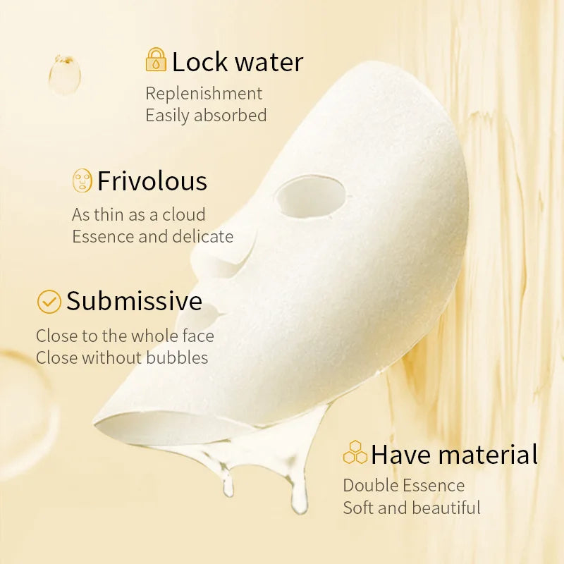 10pcs BIOAQUA Rice Raw Pulp Facial Masks skincare Moisturizing Anti-wrinkle Anti-Aging Face Mask Sheets Mask Korean Skin Care-Health Wisdom™