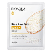10pcs BIOAQUA Rice Raw Pulp Facial Masks skincare Moisturizing Anti-wrinkle Anti-Aging Face Mask Sheets Mask Korean Skin Care-Health Wisdom™