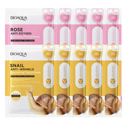10pcs BIOAQUA Snail Collagen Hyaluronic Acid Face Mask skincare Moisturizing Anti Wrinkle Whitening Facial Masks Face Skin Care-Health Wisdom™