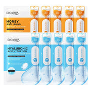10pcs BIOAQUA Snail Collagen Hyaluronic Acid Face Mask skincare Moisturizing Anti Wrinkle Whitening Facial Masks Face Skin Care-Health Wisdom™
