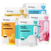 10pcs BIOAQUA Snail Collagen Hyaluronic Acid Face Mask skincare Moisturizing Anti Wrinkle Whitening Facial Masks Face Skin Care-Health Wisdom™
