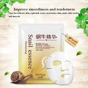 10pcs BIOAQUA Snail Essence Face Masks Moisturizing Anti-aging Tender and Smooth Whitening Facial Mask for Face Beauty Skin Care-Health Wisdom™