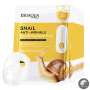 10pcs BIOAQUA Snail Face Mask skincare Moisturizing Brightening Anti-aging Anti Wrinkle Facial Masks Face Sheet Mask Skin Care-Health Wisdom™