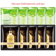 10pcs BIOAQUA Snail Hyaluronic Acid Face Mask Moisturizing Soothing Anti-aging skincare Facial Mask Sheet Masks Korean Skin Care-Health Wisdom™