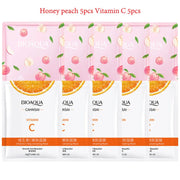 10pcs BIOAQUA Snail Hyaluronic Acid Face Mask Moisturizing Soothing Anti-aging skincare Facial Mask Sheet Masks Korean Skin Care-Health Wisdom™