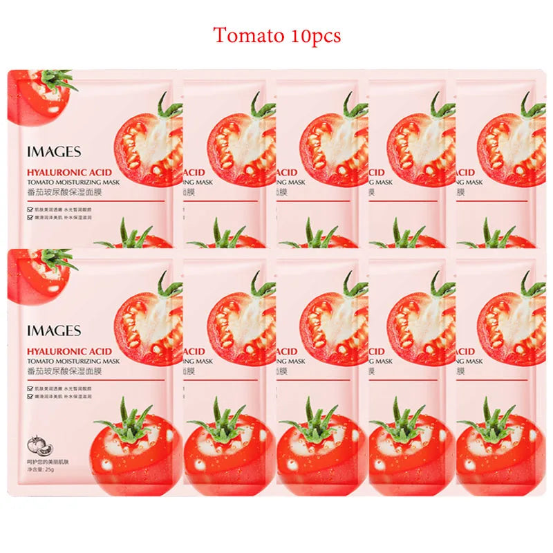 10pcs BIOAQUA Snail Hyaluronic Acid Face Mask Moisturizing Soothing Anti-aging skincare Facial Mask Sheet Masks Korean Skin Care-Health Wisdom™
