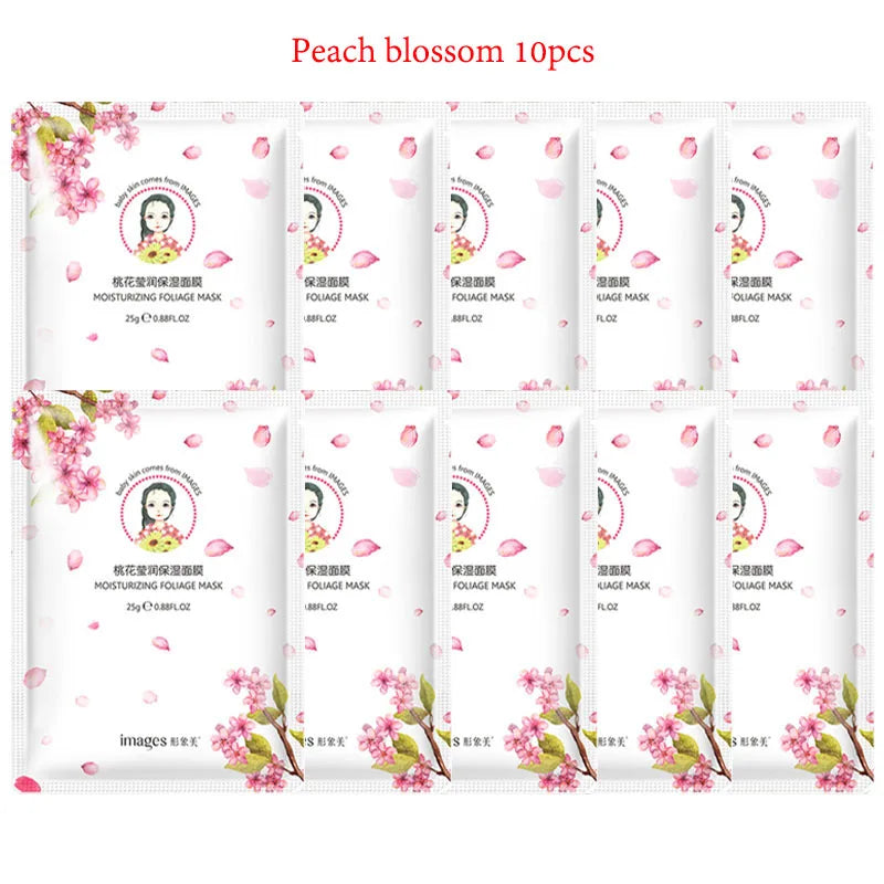 10pcs BIOAQUA Snail Hyaluronic Acid Face Mask Moisturizing Soothing Anti-aging skincare Facial Mask Sheet Masks Korean Skin Care-Health Wisdom™
