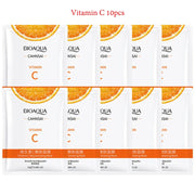 10pcs BIOAQUA Snail Hyaluronic Acid Face Mask Moisturizing Soothing Anti-aging skincare Facial Mask Sheet Masks Korean Skin Care-Health Wisdom™