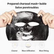 10pcs Black Sea Salt Moisturizing Bubble Facial Mask Deep Cleansing Oil Control Shrink Pore Skin Care Face Mask Black Masks-Health Wisdom™
