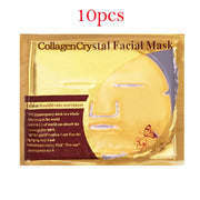 10pcs Crystal Collagen Gold Face Masks Beauty Skin Care Big Mask Anti-aging Hydrating Moisturizing Facial Mask for Face Care-Health Wisdom™