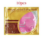 10pcs Crystal Collagen Gold Face Masks Beauty Skin Care Big Mask Anti-aging Hydrating Moisturizing Facial Mask for Face Care-Health Wisdom™