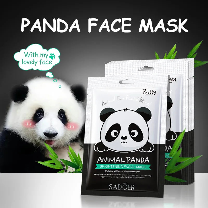 10pcs Cute Panda Pattern Face Mask skincare Brightening Oil Control Moisturizing Facial Masks Beauty Face Skin Care Products-Health Wisdom™