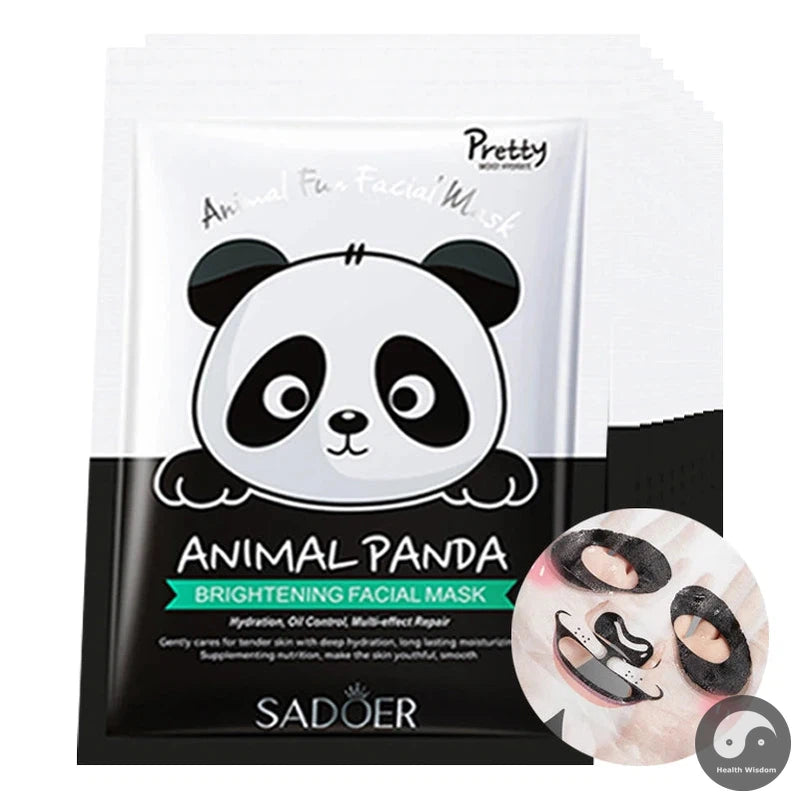 10pcs Cute Panda Pattern Face Mask skincare Brightening Oil Control Moisturizing Facial Masks Beauty Face Skin Care Products-Health Wisdom™