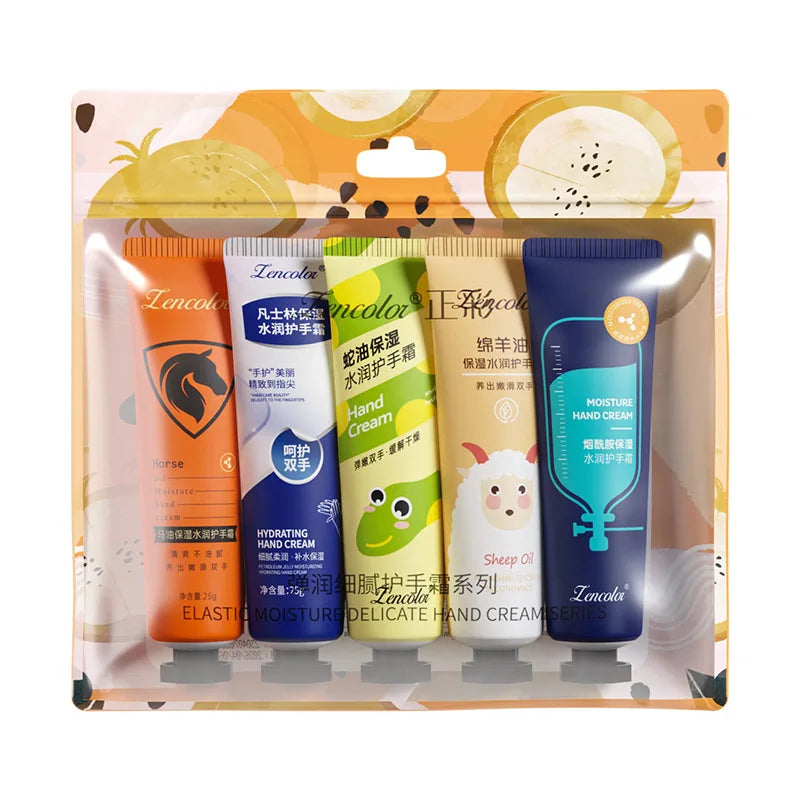 10pcs Flower Fruit Horse Oil Hand Cream Sets Moisturizing Nourishing Anti Wrinkle Hands Creams Skin Care Products for hands-Health Wisdom™