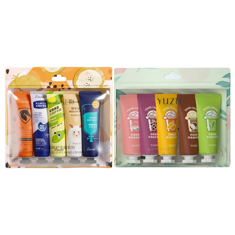 10pcs Flower Fruit Horse Oil Hand Cream Sets Moisturizing Nourishing Anti Wrinkle Hands Creams Skin Care Products for hands-Health Wisdom™