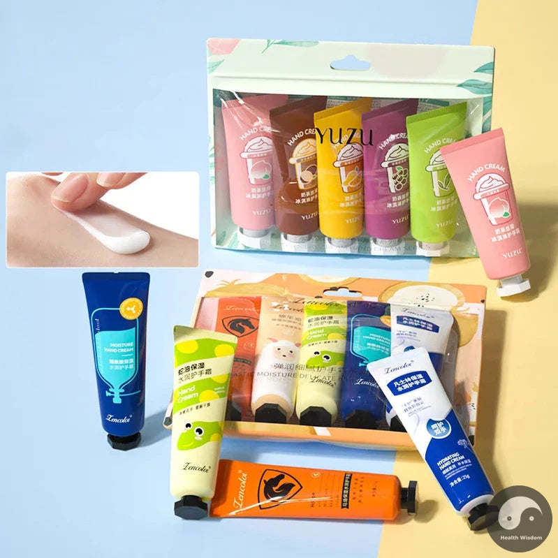 10pcs Flower Fruit Horse Oil Hand Cream Sets Moisturizing Nourishing Anti Wrinkle Hands Creams Skin Care Products for hands-Health Wisdom™