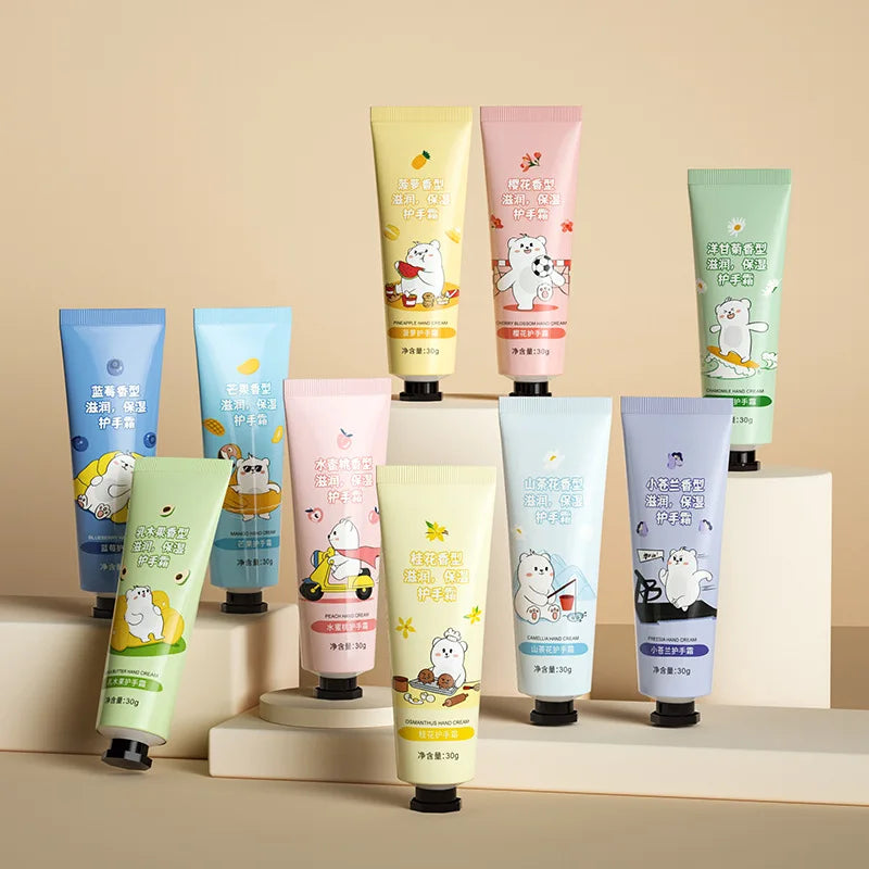 10pcs Fruit Flower Hand Cream Sets Sakura Avocado Chamomile Hand Creams Moisturizing Anti Wrinkle Hands Skin Care Products-Health Wisdom™