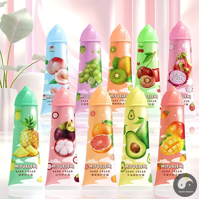 10pcs Fruit Hand Cream Sets Hands skincare Creams 30g Moisturizing Non Greasy Refreshing Nourishing Hand Skin Care Products-Health Wisdom™