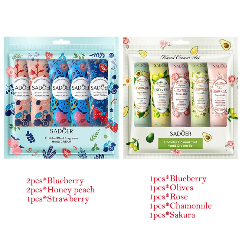 10pcs Fruit Plant Extract Fragrance Hand Cream Sets Moisturizing Anti-wrinkle Repair Anti Dry Hand Lotion Sets Hands Skin Care-Health Wisdom™