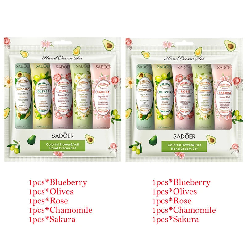 10pcs Fruit Plant Extract Fragrance Hand Cream Sets Moisturizing Anti-wrinkle Repair Anti Dry Hand Lotion Sets Hands Skin Care-Health Wisdom™