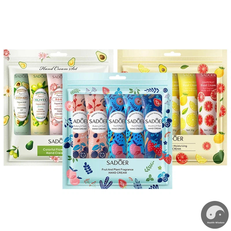 10pcs Fruit Plant Extract Fragrance Hand Cream Sets Moisturizing Anti-wrinkle Repair Anti Dry Hand Lotion Sets Hands Skin Care-Health Wisdom™
