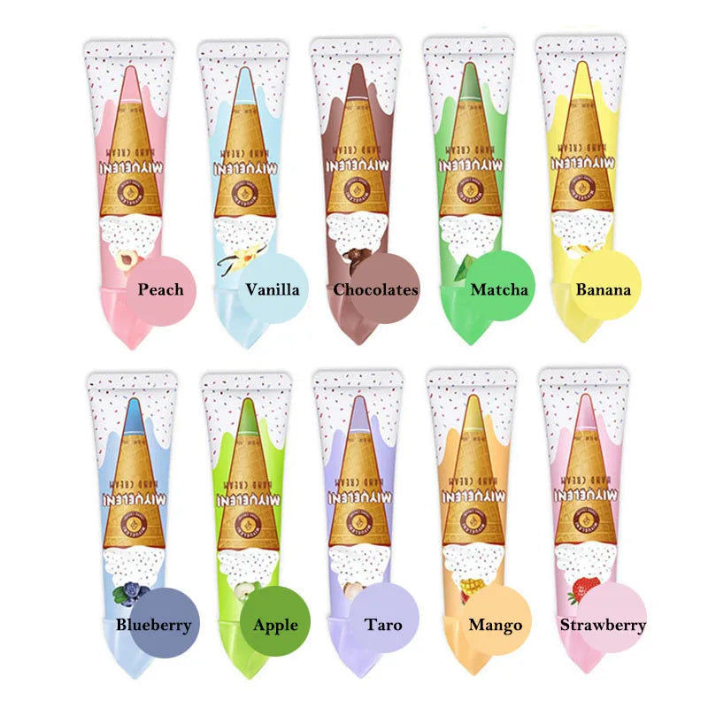 10pcs Fruity Flowery Hand Cream Moisturizing Anti-wrinkle Anti Chap Repairing Hands Care Beauty Skincare Hand Creams Sets-Health Wisdom™