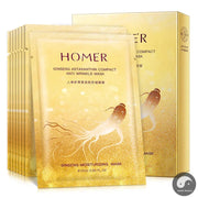 10pcs Ginseng Astaxanthin Facial Masks Skin Care Face Sheet Mask Moisturizing Anti-wrinkle Beauty Facial Mask Skin Care Products-Health Wisdom™