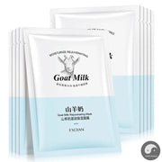 10pcs Goat Milk Face Mask Moisturizing Improve Dry Skin Facial Care Whitening Face Sheet Mask Facial Masks For Beauty Skincare-Health Wisdom™