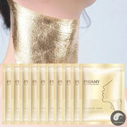 10pcs Gold Firming Neck Mask Moisturizing Anti Wrinkles Anti-aging skincare Neck Masks Beauty Necks Skin Care Products-Health Wisdom™