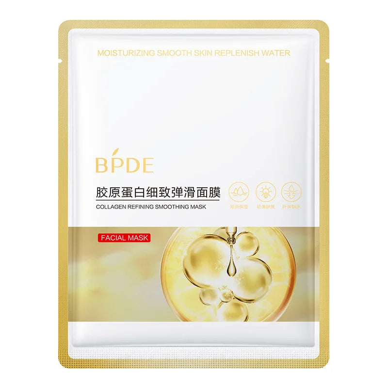 10pcs Hyaluronic Acid Face Mask Moisturizing Snail Collagen Anti Wrinkle Whitening Facial Masks Korean Skin Care Products-Health Wisdom™