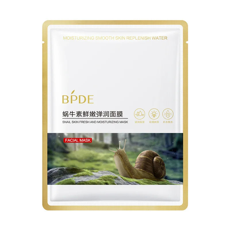 10pcs Hyaluronic Acid Face Mask Moisturizing Snail Collagen Anti Wrinkle Whitening Facial Masks Korean Skin Care Products-Health Wisdom™