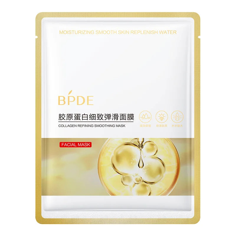 10pcs Hyaluronic Acid Face Mask Moisturizing Snail Collagen Anti Wrinkle Whitening Facial Masks Korean Skin Care Products-Health Wisdom™