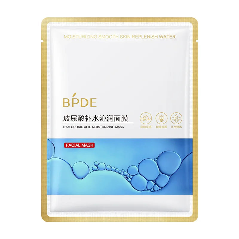 10pcs Hyaluronic Acid Face Mask Moisturizing Snail Collagen Anti Wrinkle Whitening Facial Masks Korean Skin Care Products-Health Wisdom™