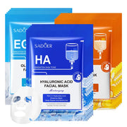 10pcs Hyaluronic Acid Face Mask Moisturizing skincare Anti Wrinkle Anti-aging Facial Masks Face Sheet Mask Skin Care Products-Health Wisdom™