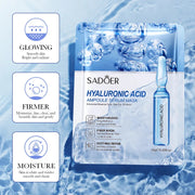 10pcs Hyaluronic Acid Facial Masks Face skincare Firming Moisturizing Anti Wrinkle Whitening Face Mask Facial Skin Care Products-Health Wisdom™