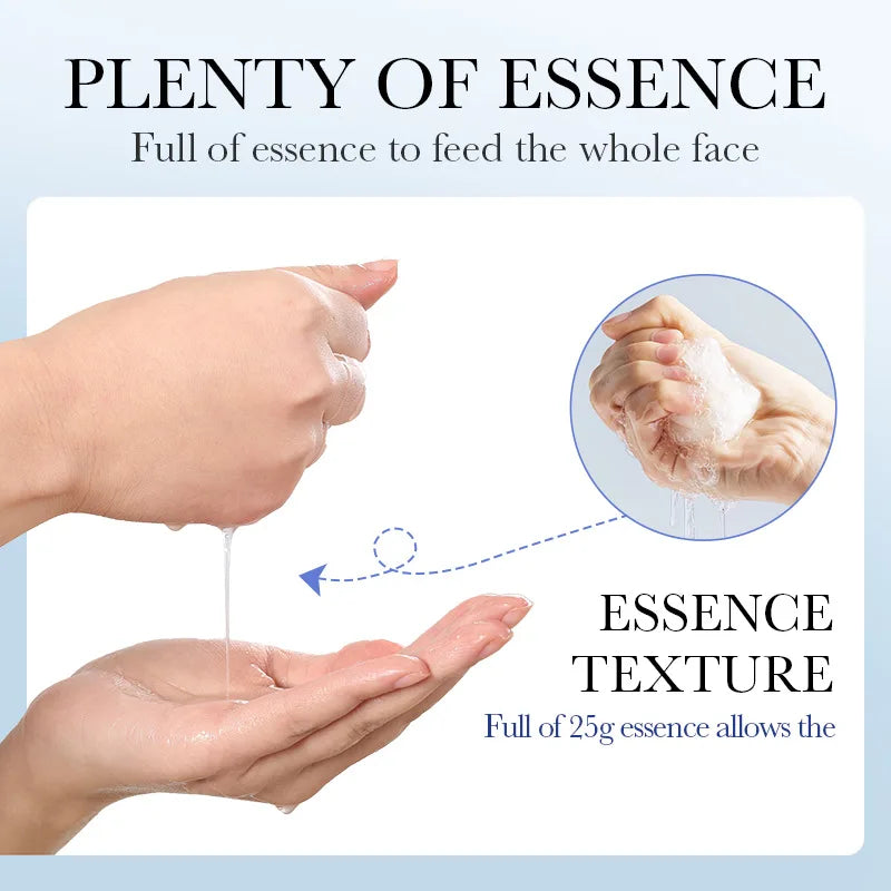 10pcs Hyaluronic Acid Facial Masks Face skincare Firming Moisturizing Anti Wrinkle Whitening Face Mask Facial Skin Care Products-Health Wisdom™