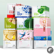 10pcs Hyaluronic Acid Facial Masks Whitening Anti Wrinkle Moisturizing skincare Face Mask Sheet Masks Skin Care Products-Health Wisdom™