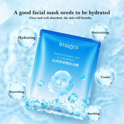 10pcs IMAGES Hyaluronic Acid Ice Face Masks Moisturizing Brighten Oil-control Beauty Face Mask Skincare Facial Mask Skin Care-Health Wisdom™