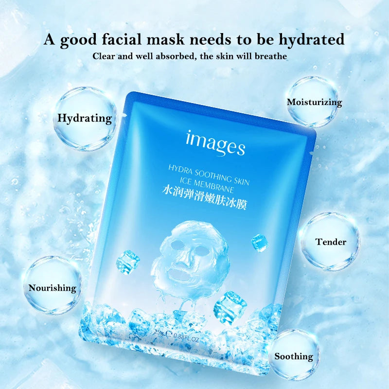 10pcs IMAGES Hyaluronic Acid Ice Face Masks Moisturizing Brighten Oil-control Beauty Face Mask Skincare Facial Mask Skin Care-Health Wisdom™