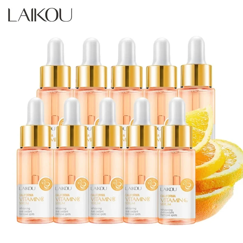 10pcs LAIKOU Sakura Serum Vitamin C Facial Essence Moisturizing Hydrating Anti-Aging Anti Wrinkle Face Serum Skin Care Products-Health Wisdom™