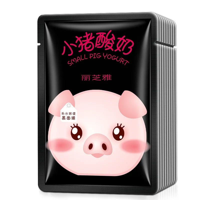 10pcs Little Pig Yogurt Facial Mask Skin Care Moisturizing Oil Control Blackhead Remover Masks Beauty Hydrating Face Mask-Health Wisdom™