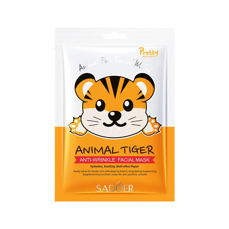 10pcs Moisturizing Face Mask skincare Cartoon Animal Pattern Anti Wrinkle Whitening Facial Masks Face Sheet Mask Skin Care-Health Wisdom™