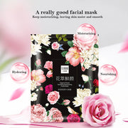 10pcs Natural Flowers Moisturizing Face Masks for Women Face Skin Brighten Hydrating Oil Control Rose Facial Mask Skin Care-Health Wisdom™