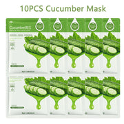 10pcs Sheet Mask Skin Care Plant Facial Mask Moisturizing Oil Control Face Care Masks Shrink Pores Beauty Health Face Patches-Health Wisdom™