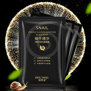 10pcs Snail Essence Black Facial Masks Face Sheet Mask Skincare Moisturizing Cleaning Pore Oil Control Skin Care Face Masks-Health Wisdom™