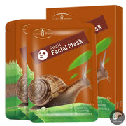 10pcs Snail Essence Facial Masks Face Care Masks Moisturizing Brightens Skin Anti-wrinkle Whitening Face Sheet Mask for Beauty-Health Wisdom™