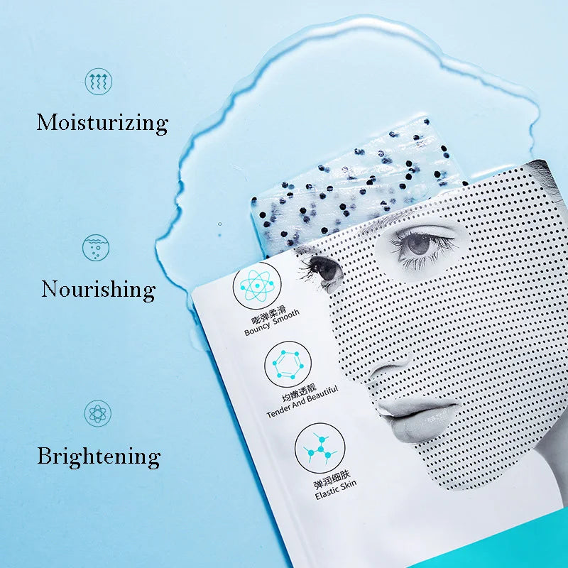 10pcs VENZEN Fullerene Magnet Face Mask Facial Skin Care Moisturizing Brightens Skin Refreshing Magnetic Facial Masks for Face-Health Wisdom™